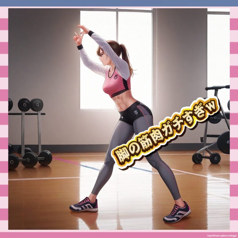 【画像】スパッツまんさん、筋肉もエロさもバッチリな模様wwww