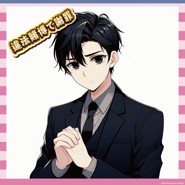 違法賭博で謝罪-イメージ