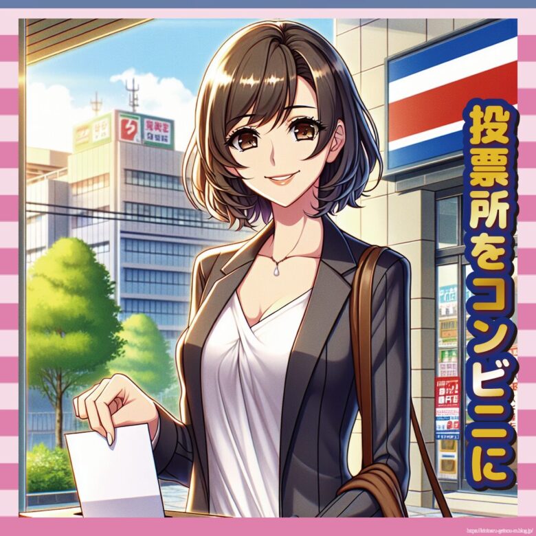 投票所をコンビニに-イメージ