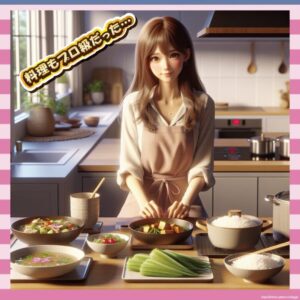 【画像】東雲うみの手料理がガチすぎて草、こんなん惚れるやろ…