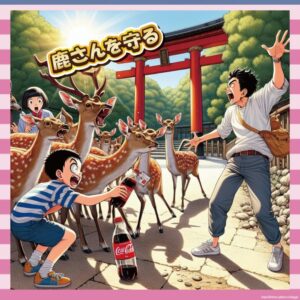 【画像】奈良の鹿にコーラ飲ませた中国人にへずま激怒ｗｗｗｗｗ