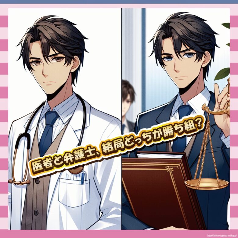 【金】医者と弁護士、結局どっちが稼げる？リアルすぎた回答