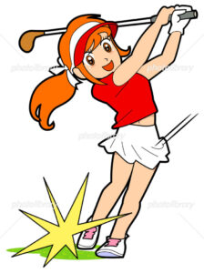 【画像】女子ゴルファーさん、オッパイがデカすぎる