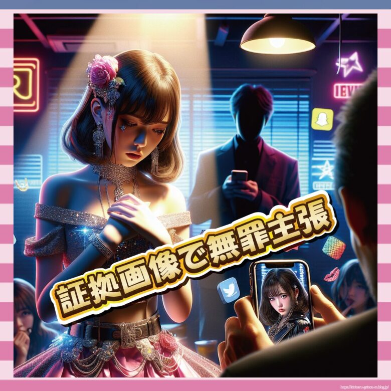 証拠画像で無罪主張-イメージ