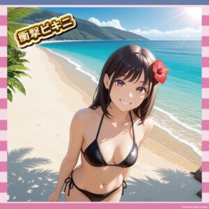 【画像】辻希美の娘、黒ビキニで南国映えしてしまう