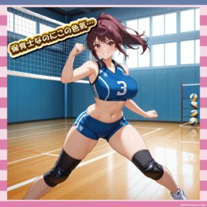 【画像】保育士の女子バレー選手さん、ムチムチボディを隠しきれないwww