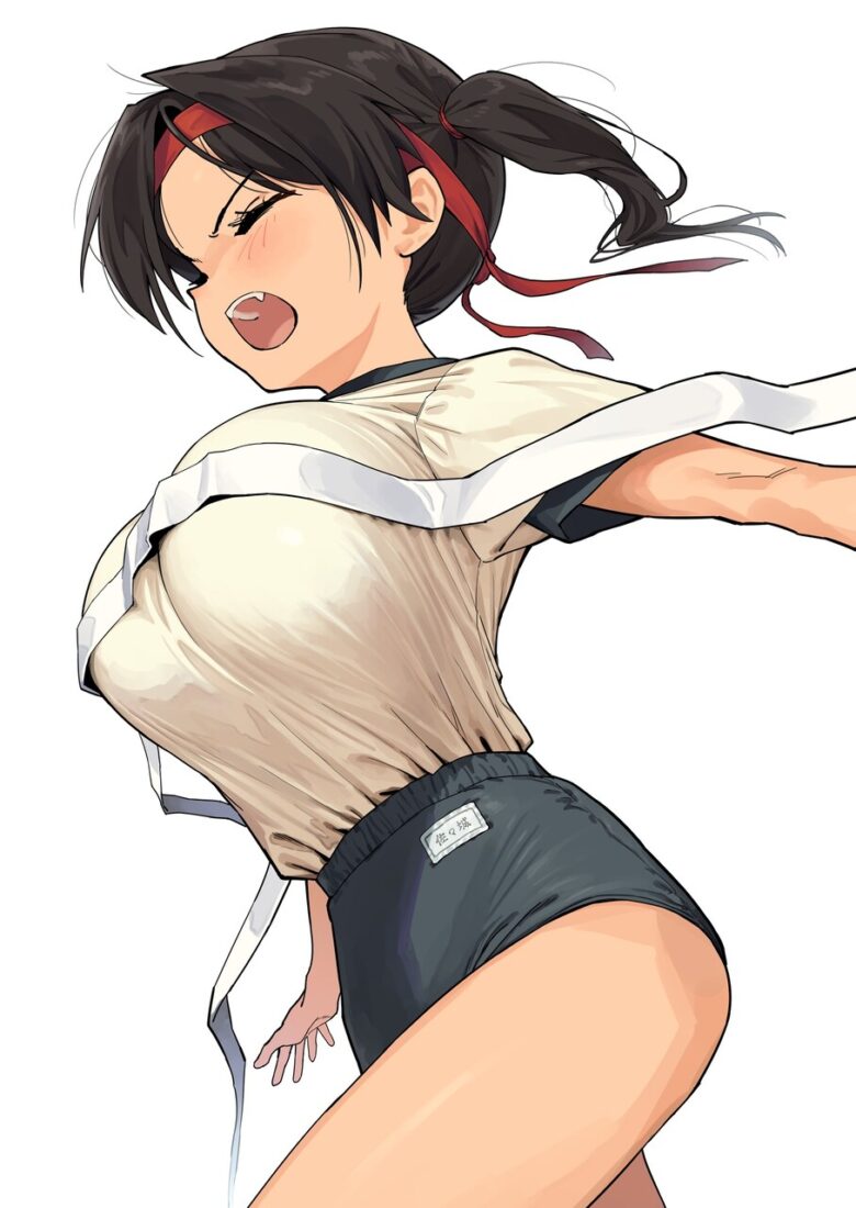 【画像】令和JSさん、ゴールテープをおっぱいで突き破ってしまう😢