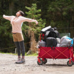 【画像】ソロキャンを楽しむKカップ女性だったが…