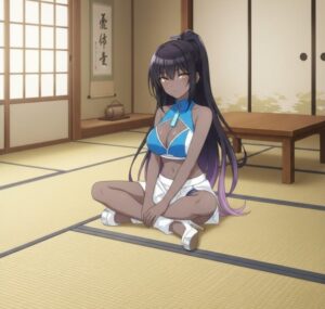 【画像】この黒人の女の子の乳首が意外にもピンク色だったら？