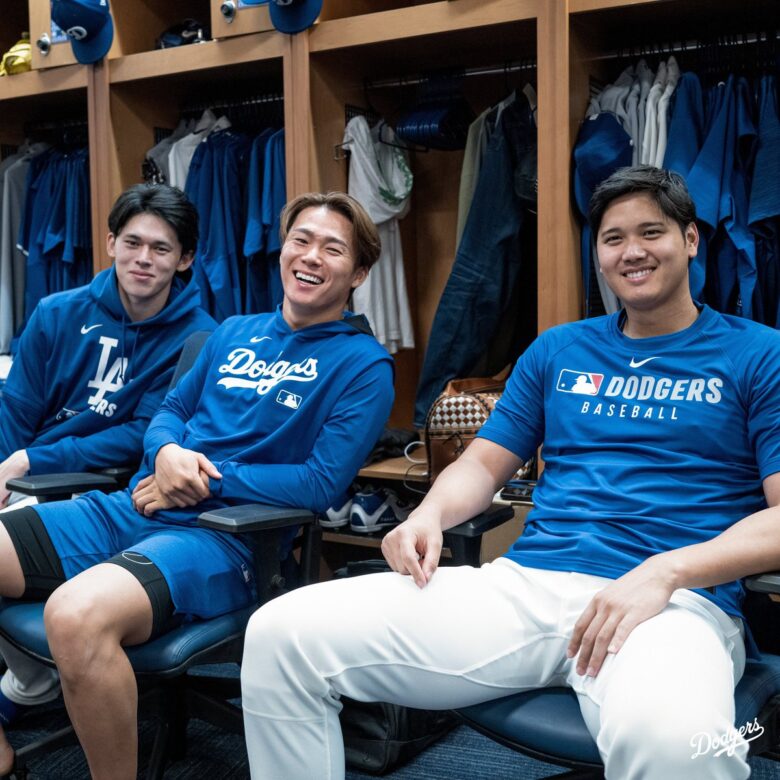 【朗報】ドジャースの日本人トリオ、ガチで全員イケメン