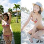 【質問】同じ水着を着せられたグラドルさん、どっちが好き？